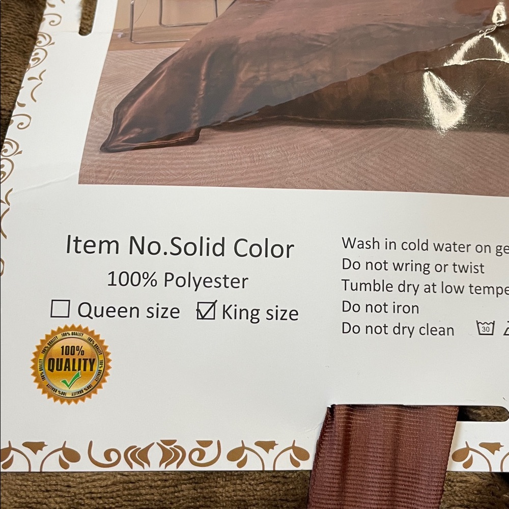 NWT MONTANA Super Soft Flannel Plush Blanket - Brown.  King size. - Picture 3 of 5